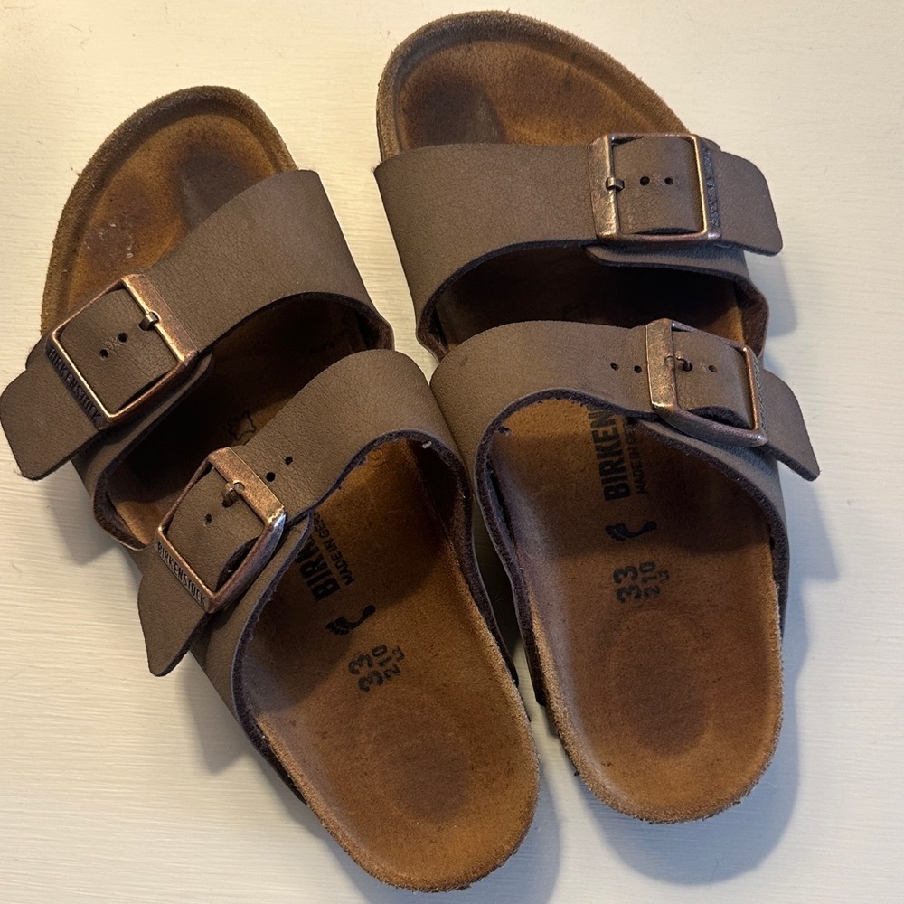 Birkenstock Dark Brown Sandals with Buckles